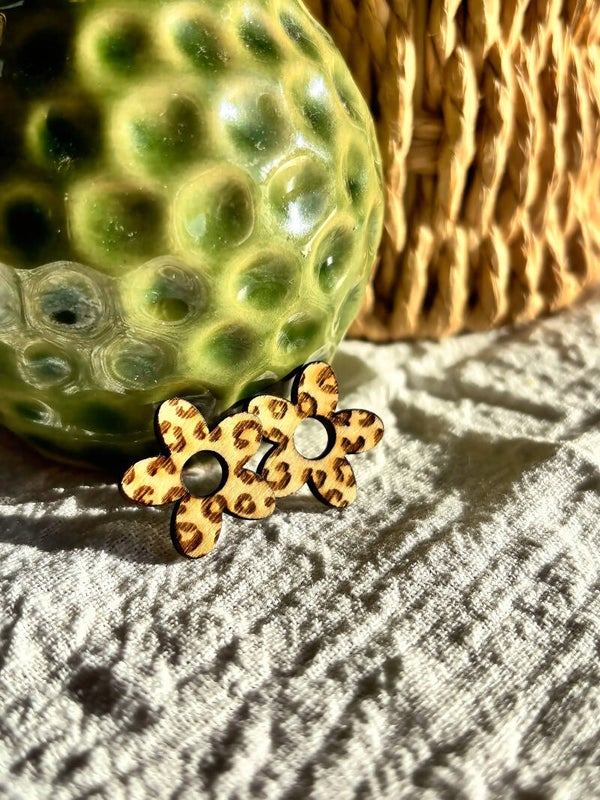 Médaillons fleur léopard 🐆 (5 pétales)