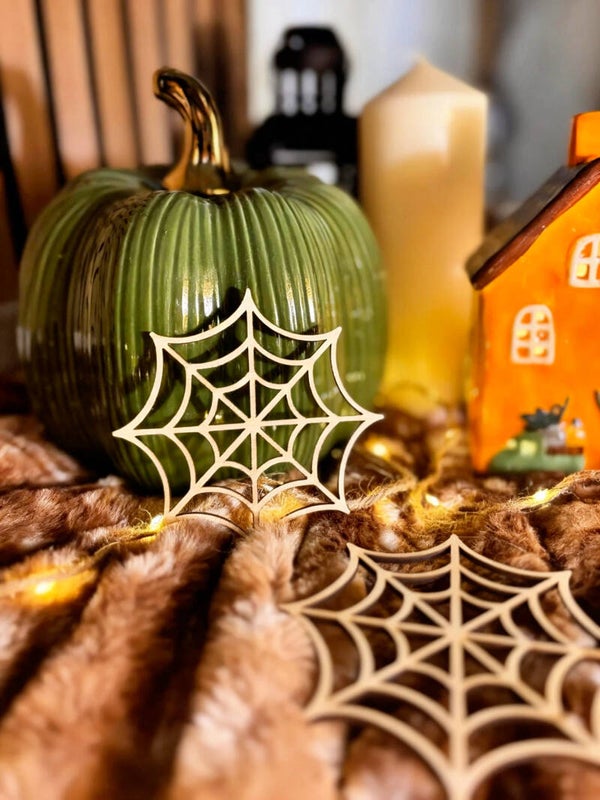 🕷️ Dessous de verre toile d’araignée