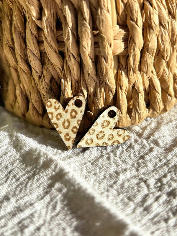Médaillons cœur léopard 🐆