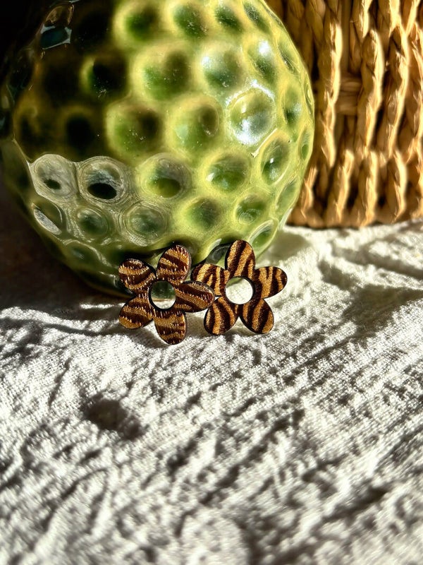 Médaillons fleur zèbre 🦓 (5 pétales)
