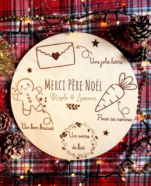 Plateau du Père Noël personnalisé ⭐️🥕