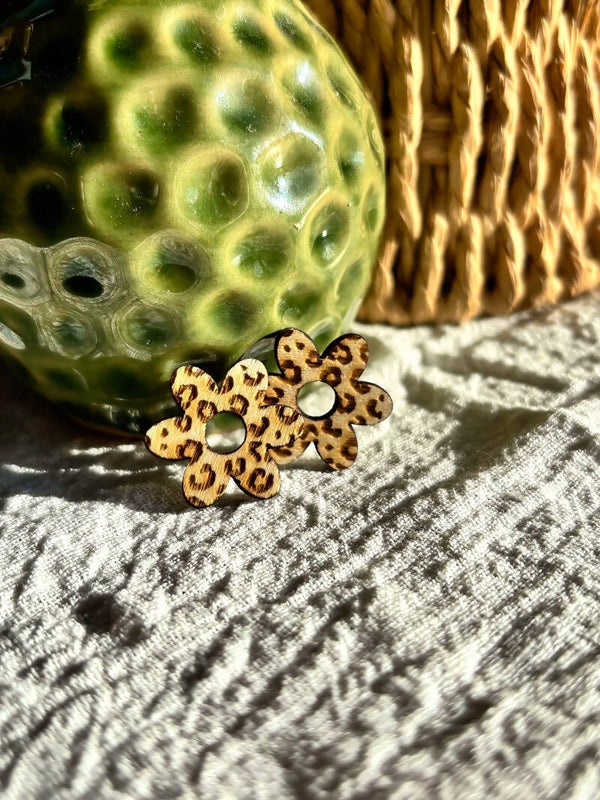 Médaillons fleur léopard 🐆 (6 pétales)