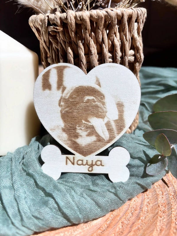 Magnet gravé avec la photo de votre animal