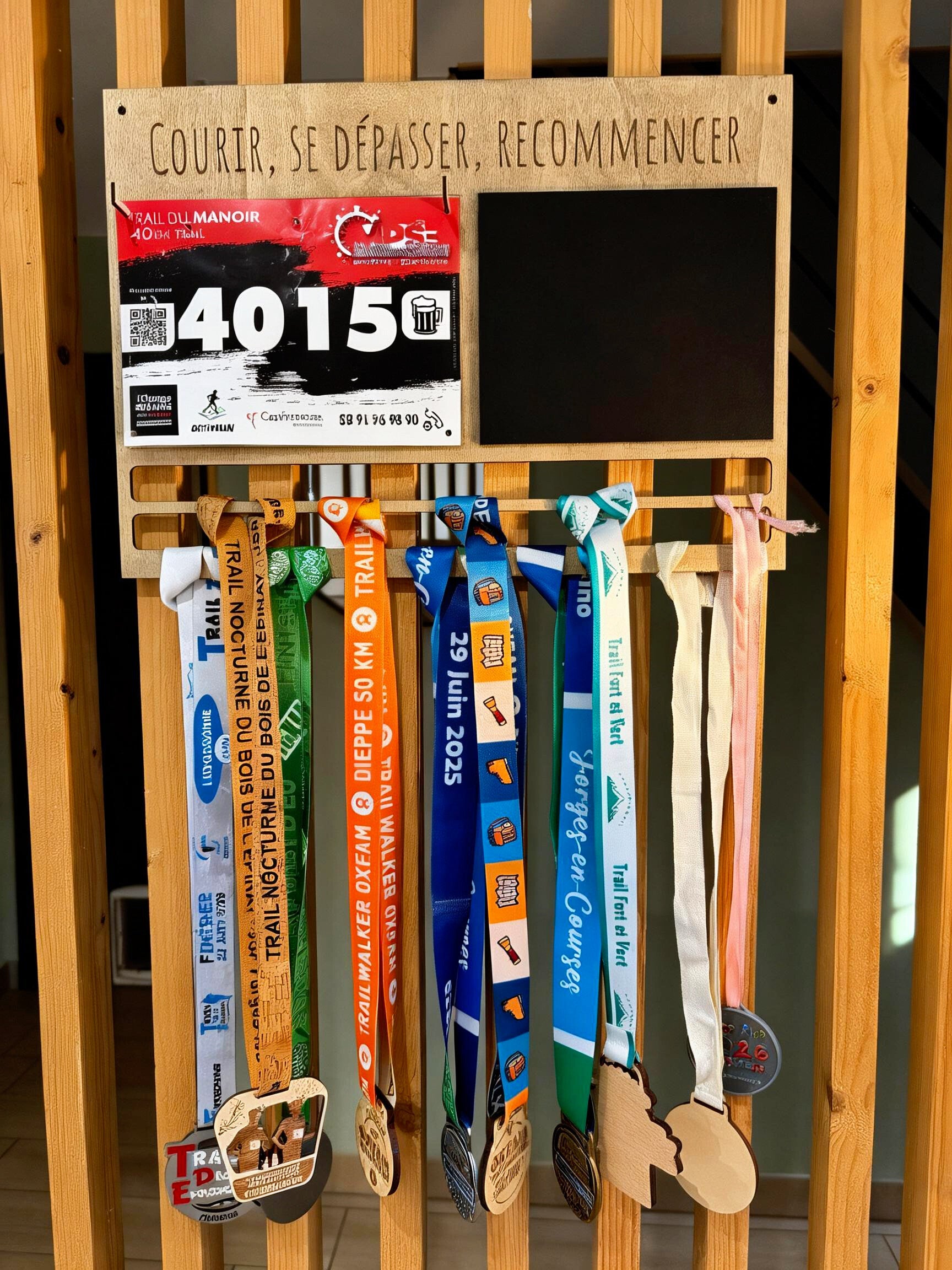 Accroche dossard & médailles – Mes défis, mes résultats 🏃‍♀️🏅