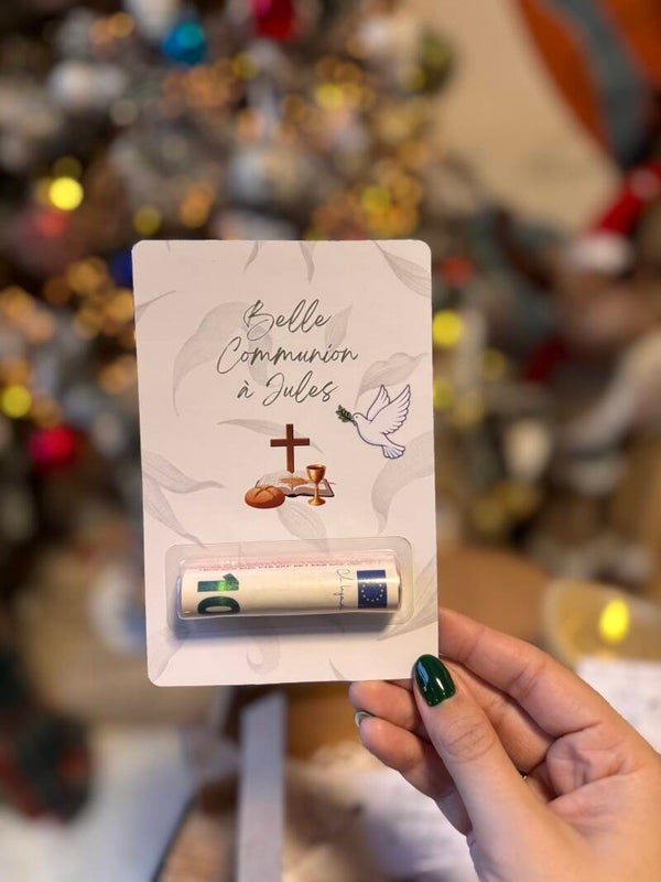 Carte à billet personnalisée