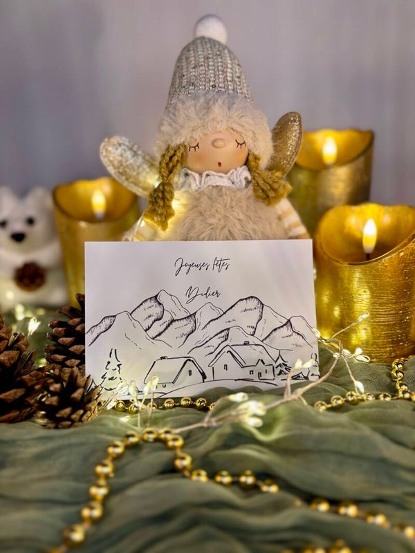 Carte de vœux personnalisée🎄