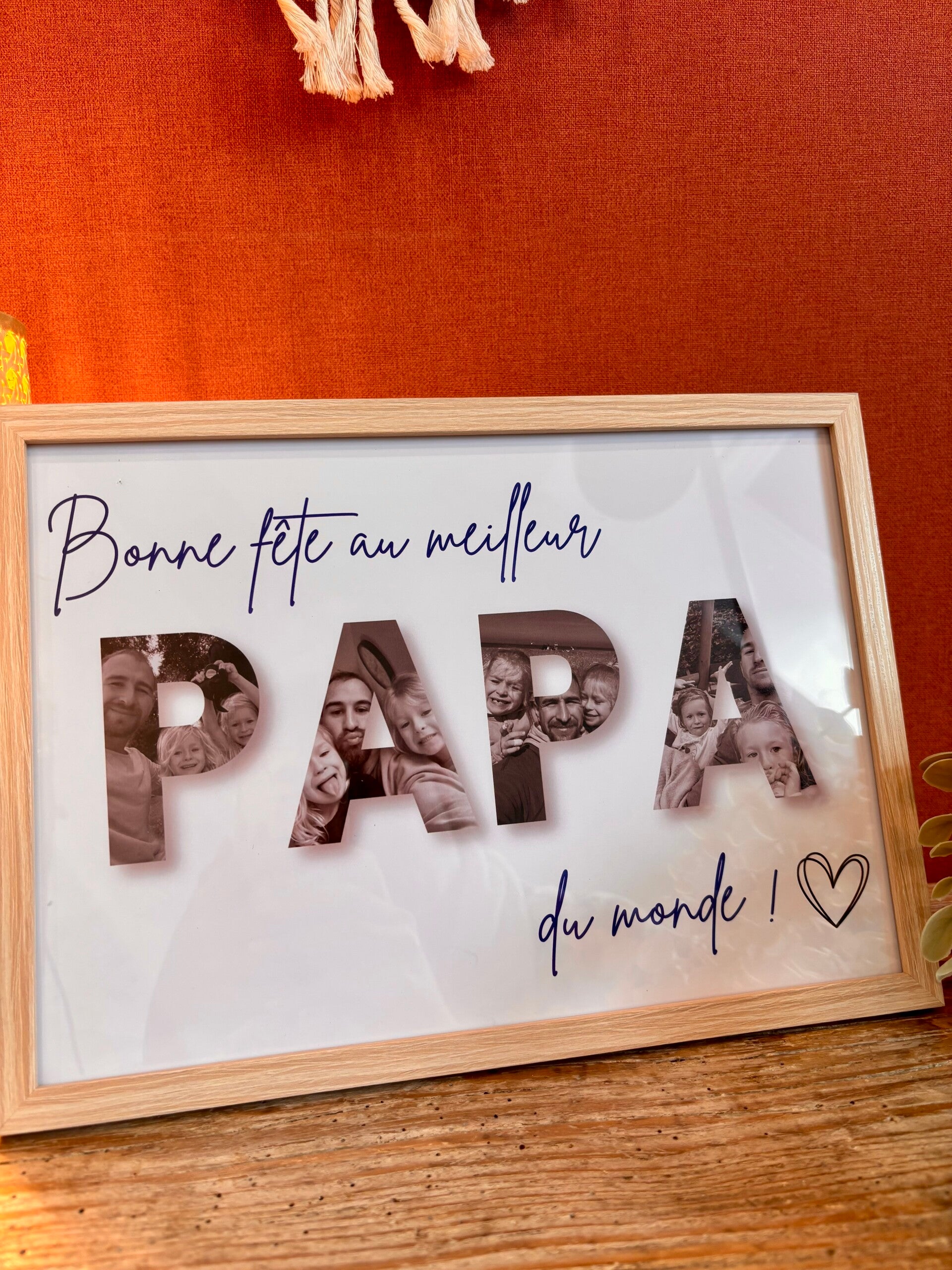 Affiche personnalisée - Fête des Pères 💙