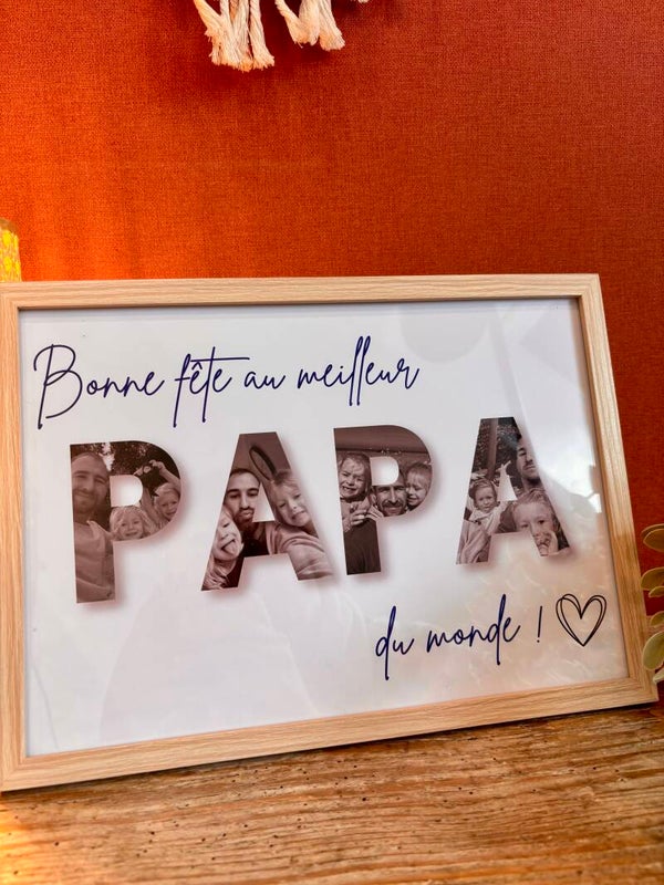 Affiche personnalisée - Fête des Pères 💙