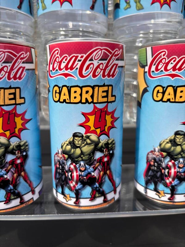 Mini coca cola - étiquette à assembler soi-même