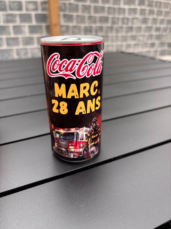Mini coca cola - étiquette format PDF