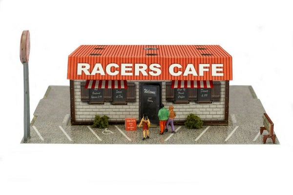 BK 4837 1:48 Scale Raceway Cafe Model Building Kit