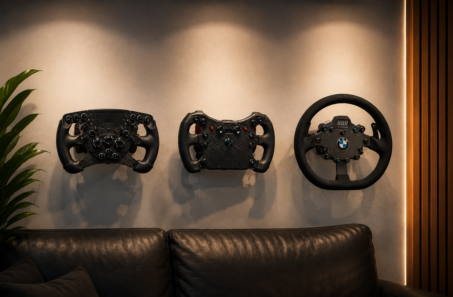 Présentoir mural pour QR2 – Support volant Fanatec