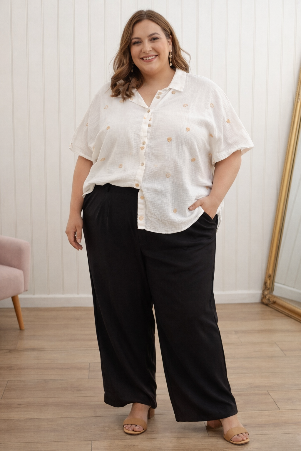 Chemise Gaz coton cœur