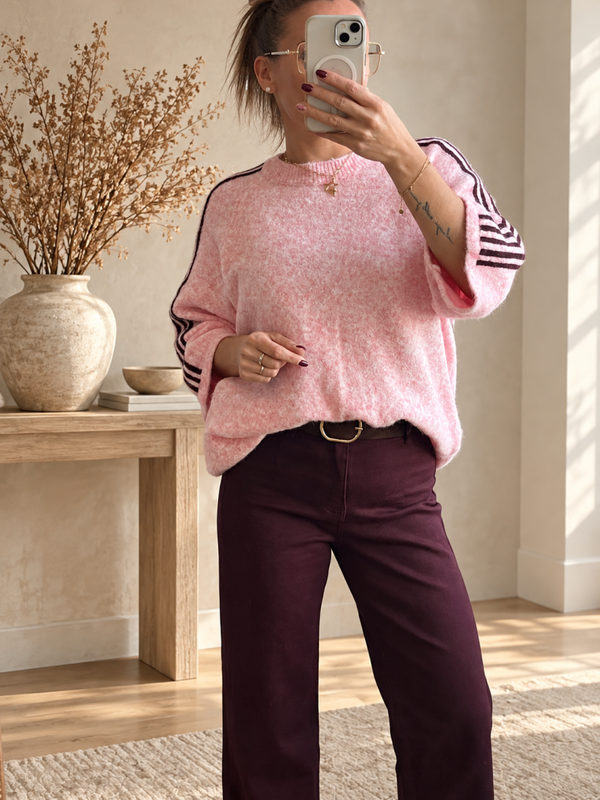 Pull bandes rayé
