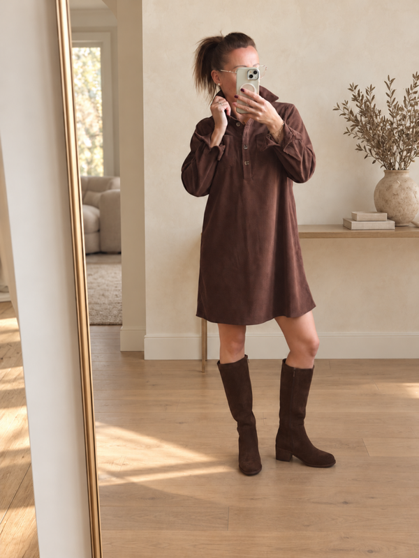 Robe velours CHOCO