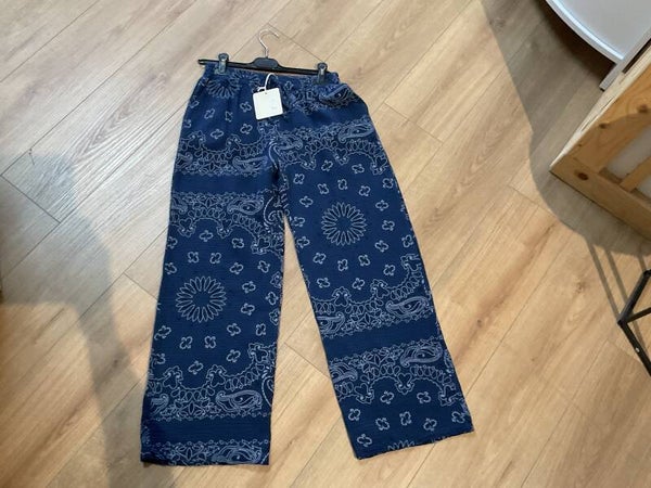 Pantalon gaz de coton motif