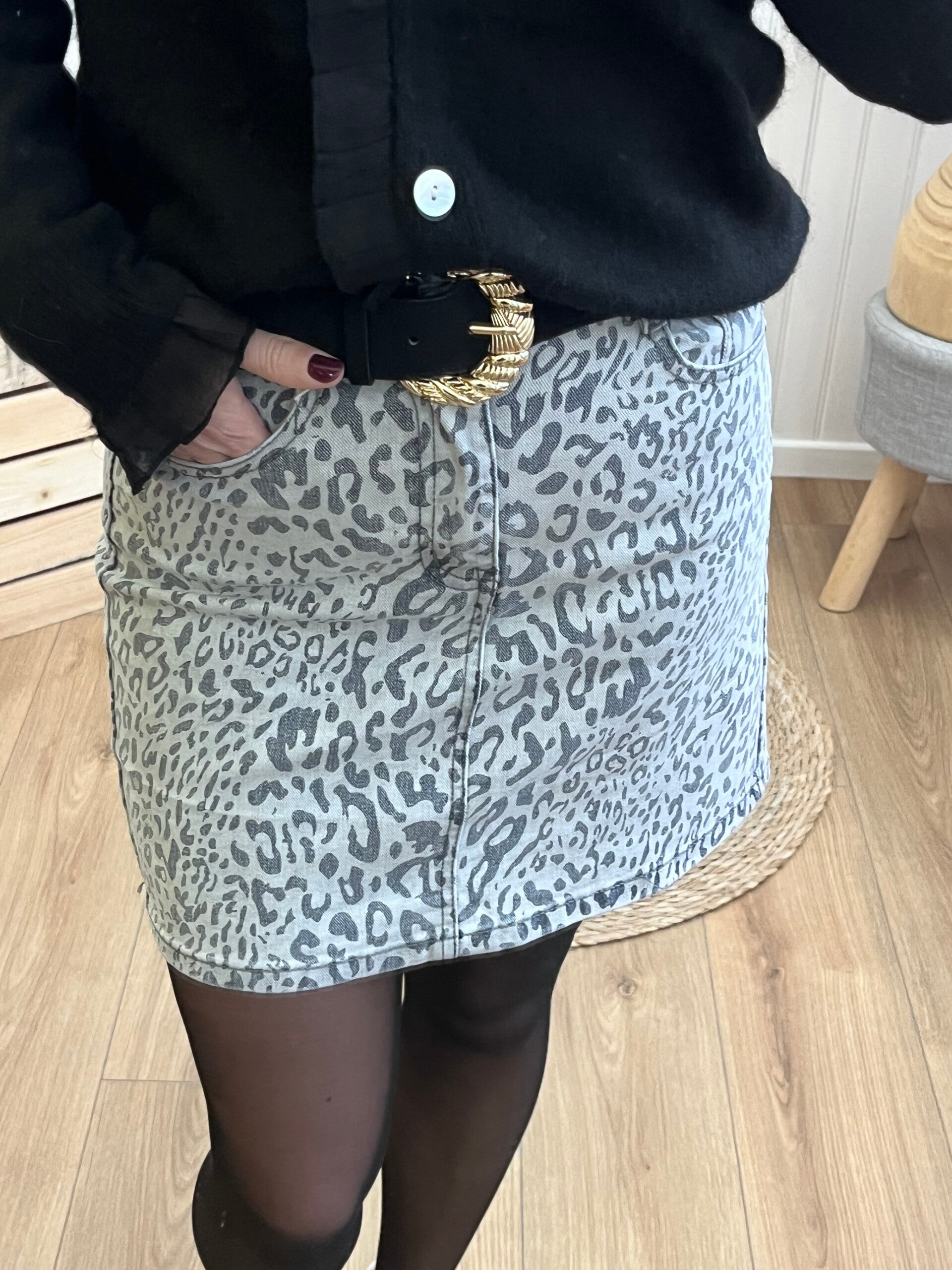 Jupe léopard