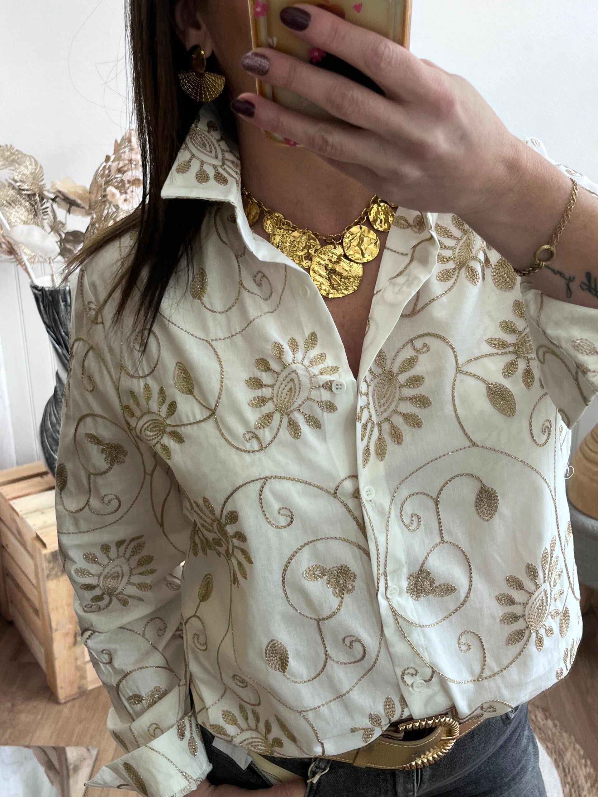 Chemise brodé DORÉ