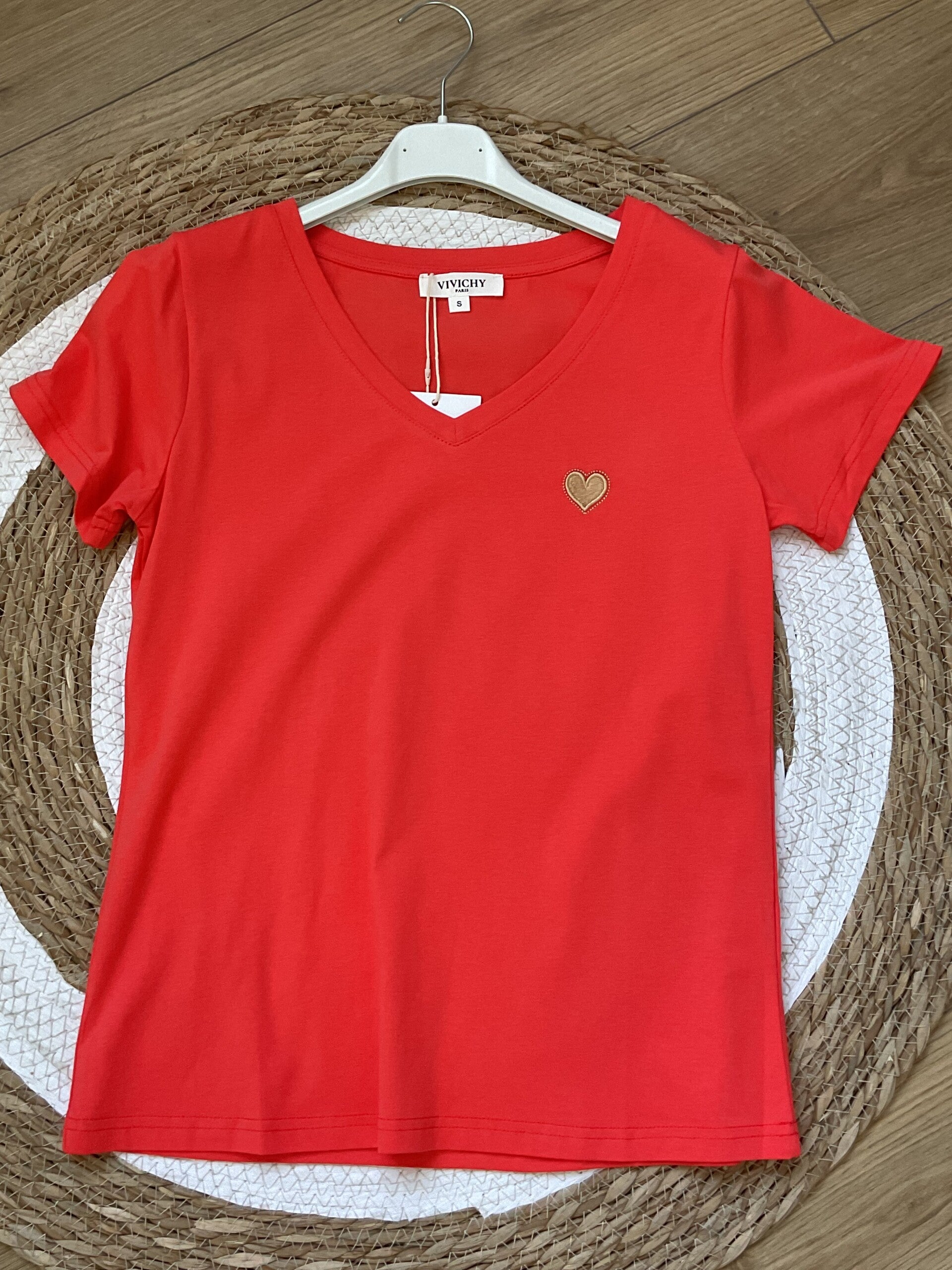 Tee-shirts cœur doré GT