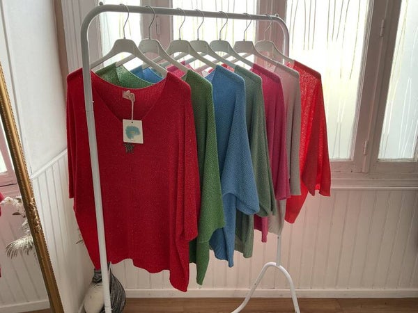Pull fin pailleté