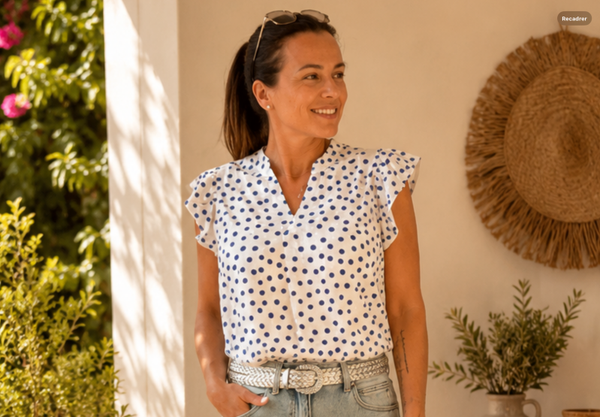 Blouse pois