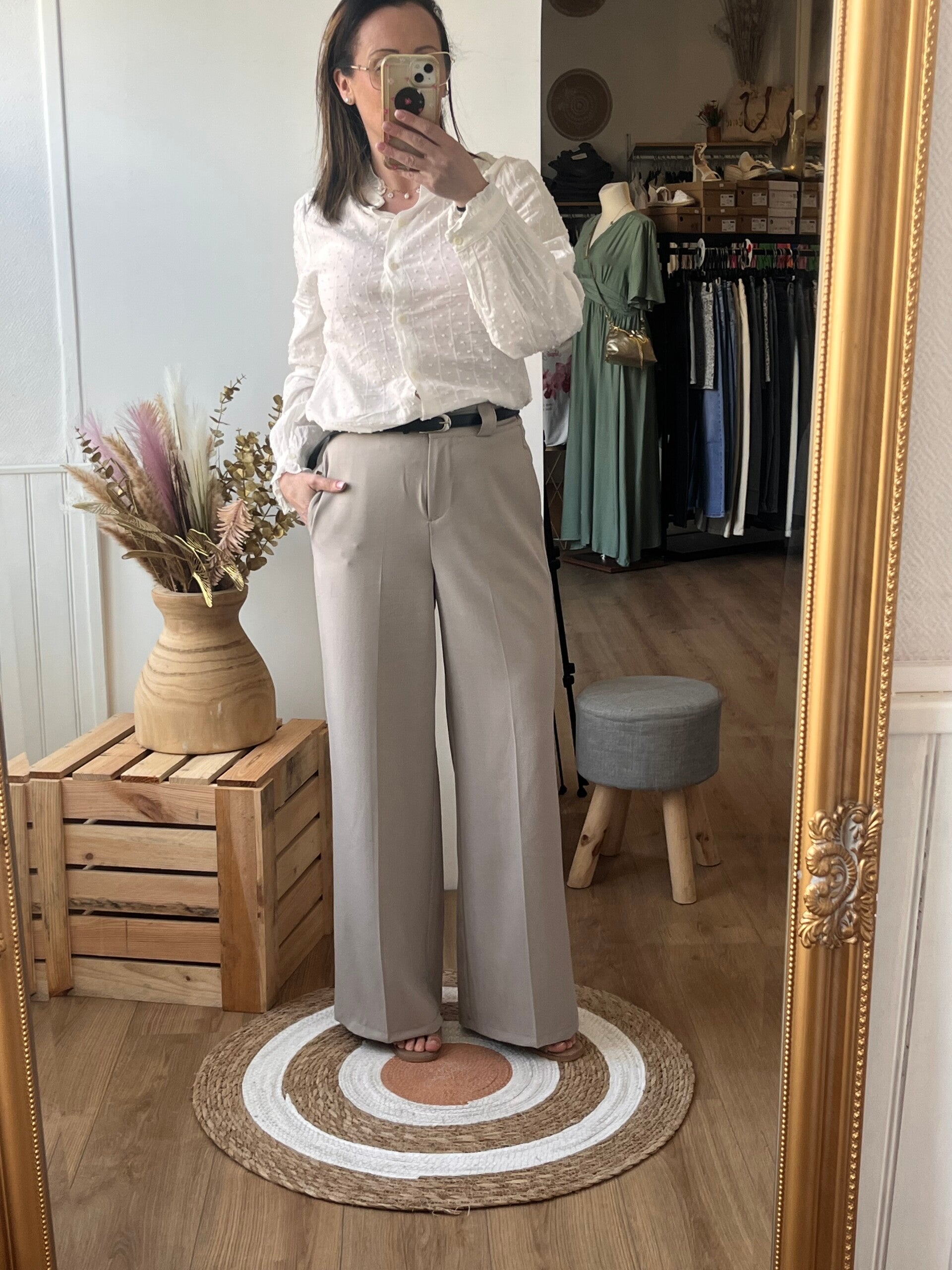 Pantalon CALISTA TAUPE