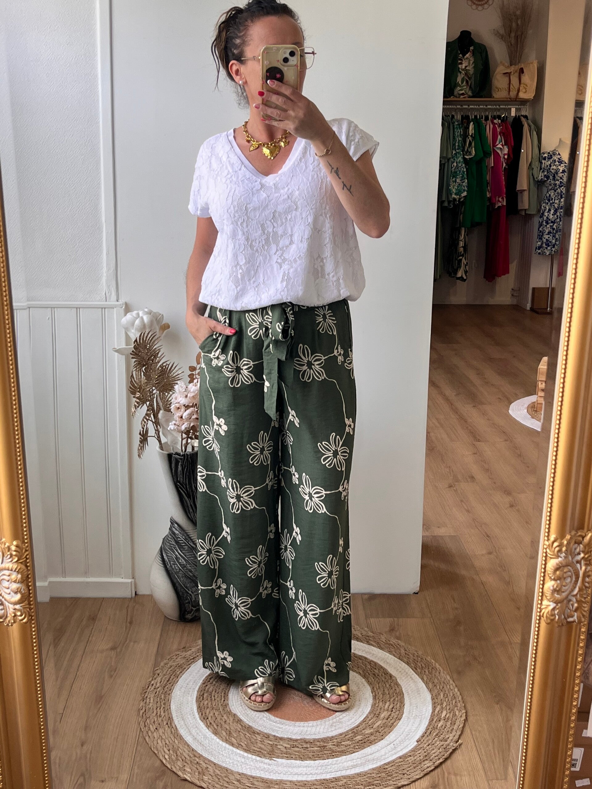 Pantalon fluide KAKI