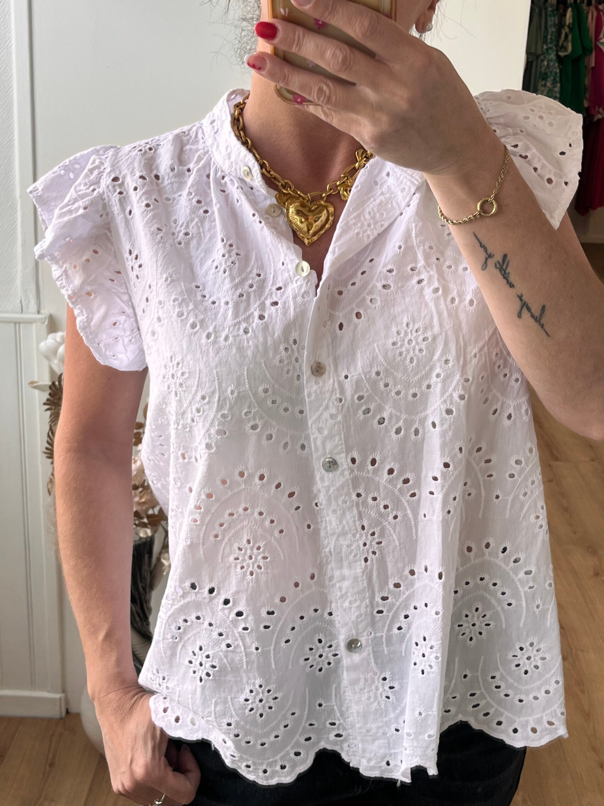 Chemise BRODERIE sans manche