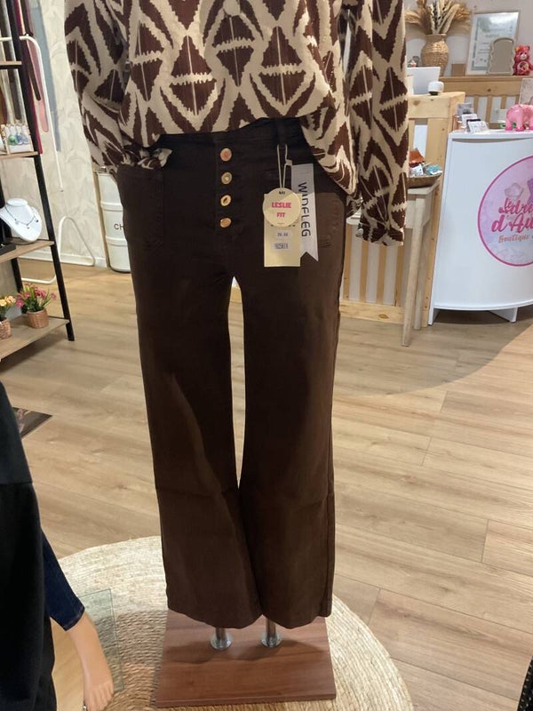 Jean Wide LEG Choco