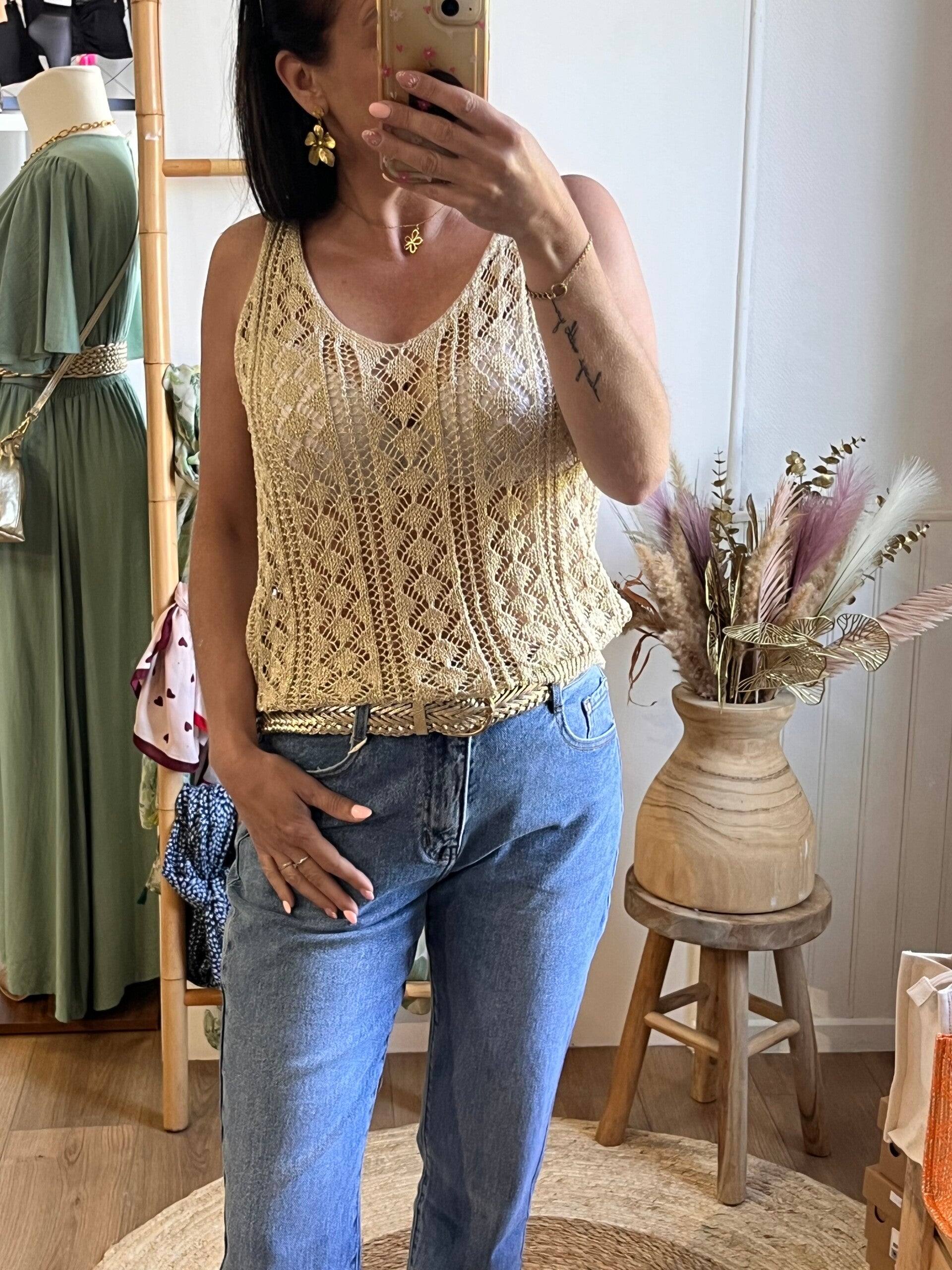 Top pailleté