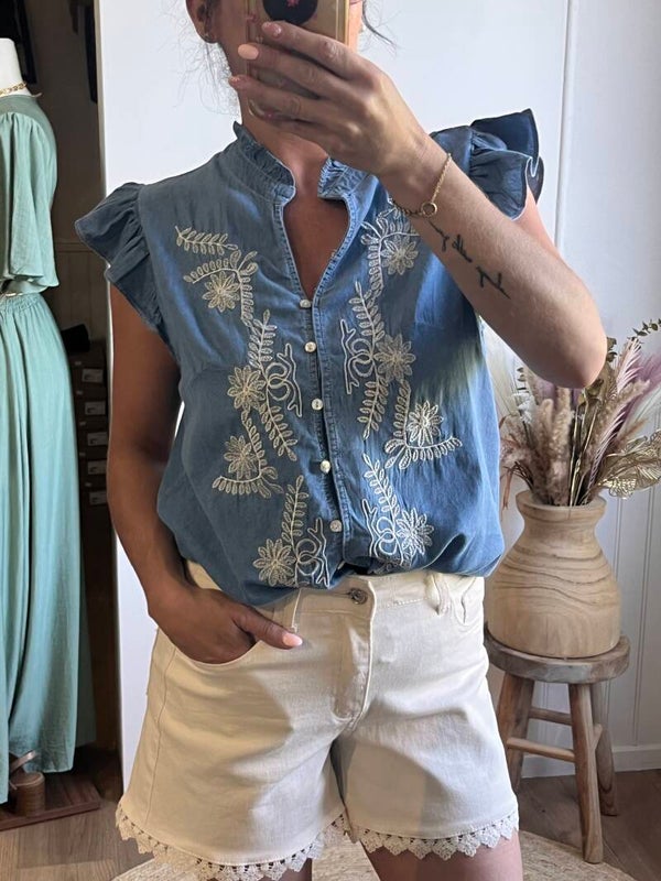 Chemise JEAN BRODÉ
