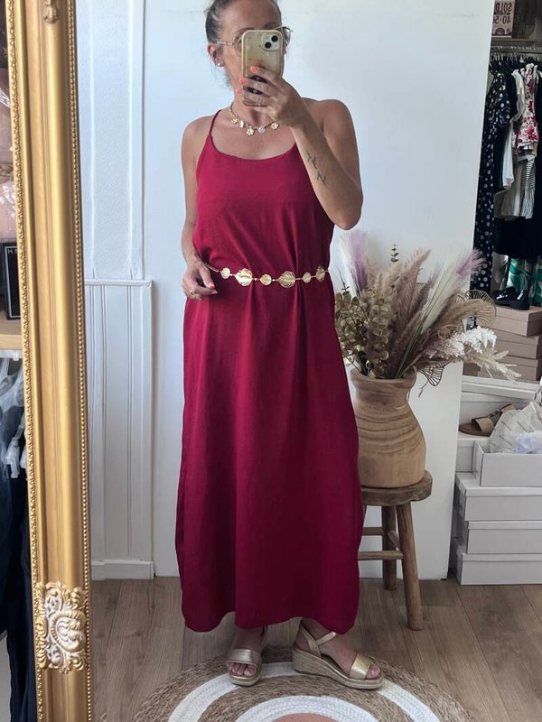 Robe fine bretelles