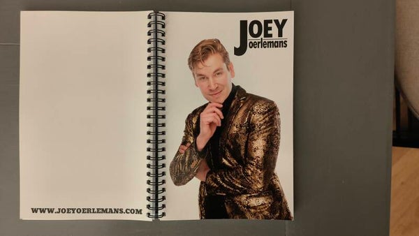 Luxe Notitieboek Joey Oerlemans gouden vest