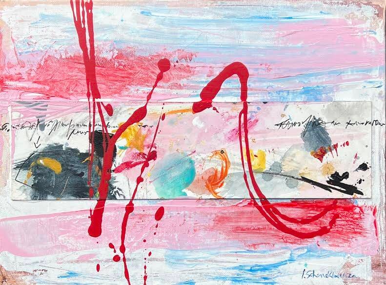 Collage - Carnet de voyage  40x30 cm