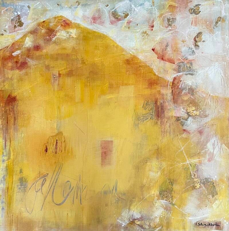 Montagne des papillons 80x80 cm