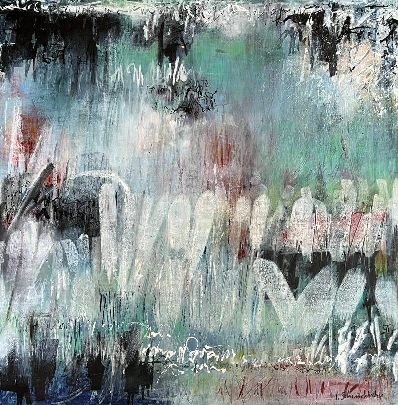 Vibrations 80x80 cm