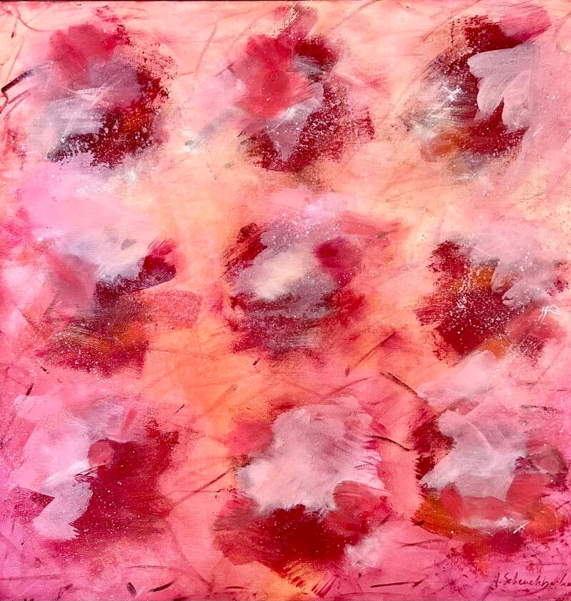 Carré rose 100x100 cm