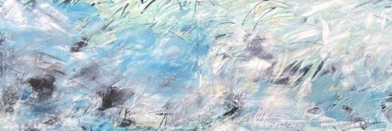 Entre le ciel et la mer II - 180x80 cm