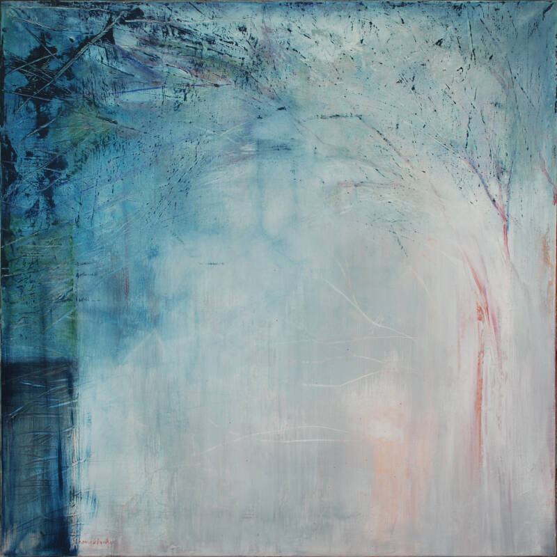 Nuit bleue 80x80 cm