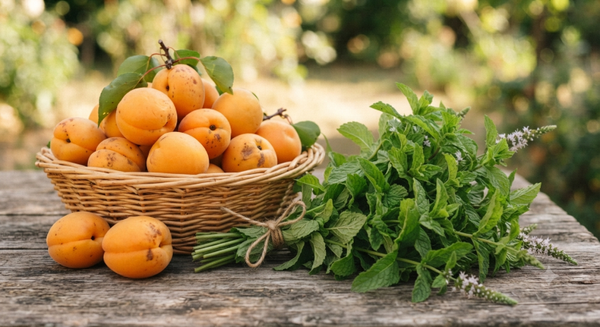 Confitures abricots menthe