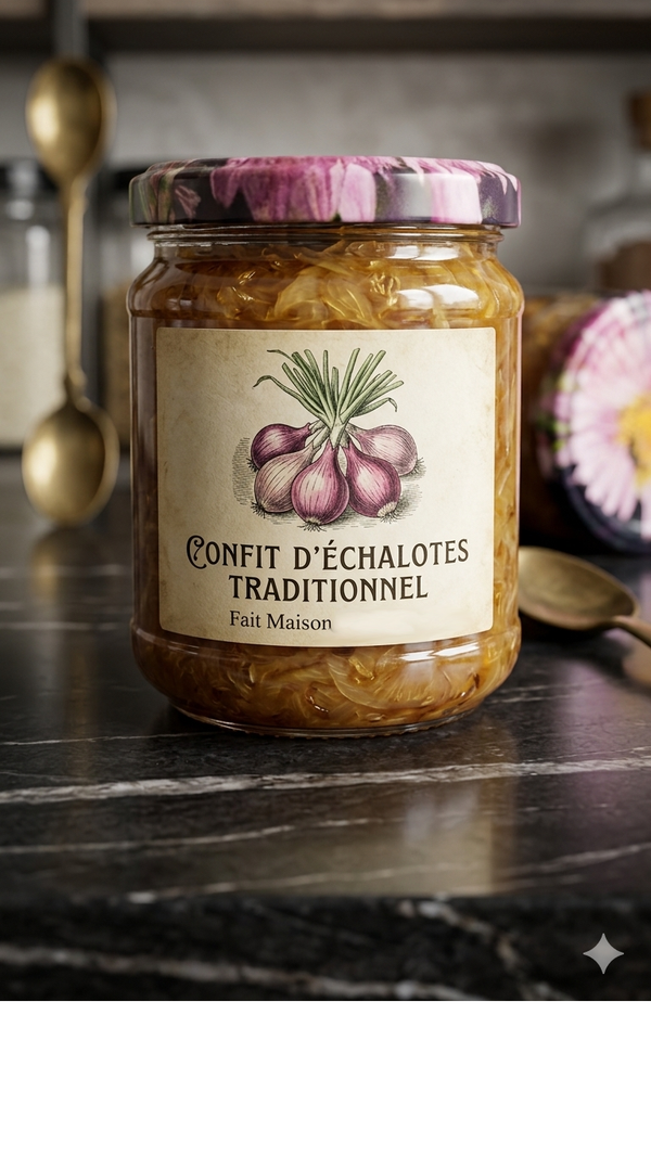 Le confit d'échalotes bio - 200 g