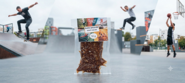 Barre nougat énergétique amandes cacao miel