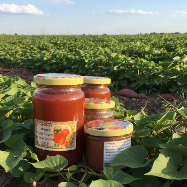 Confitures Bio patates douces pommes, citron