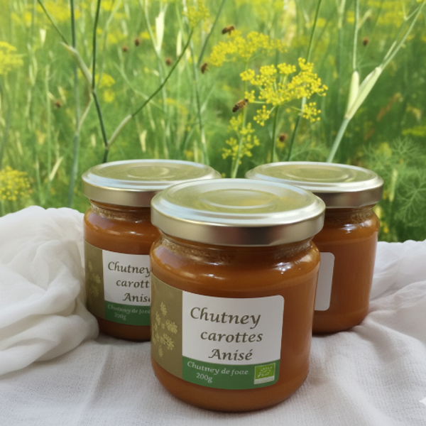 Chutney bio saveurs anisées - 200 g