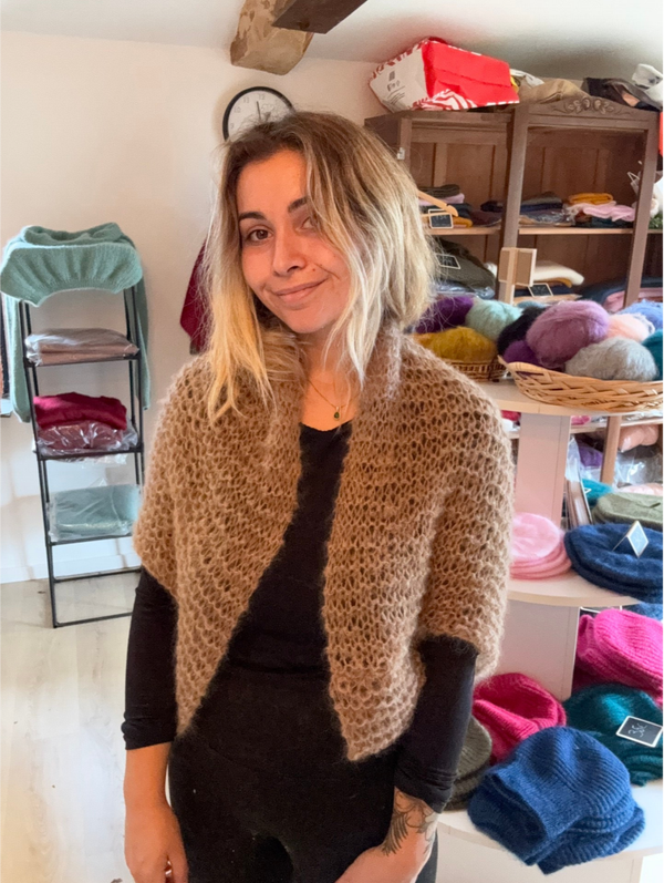 Gilet en mohair fait main