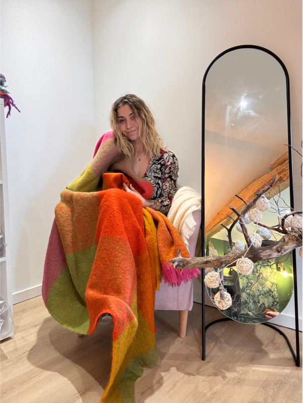 Plaid en mohair – cocooning, chaleur et authenticité française