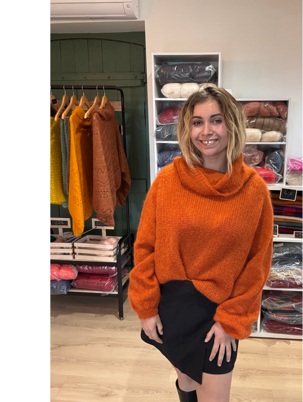 Pull femme manche ballon