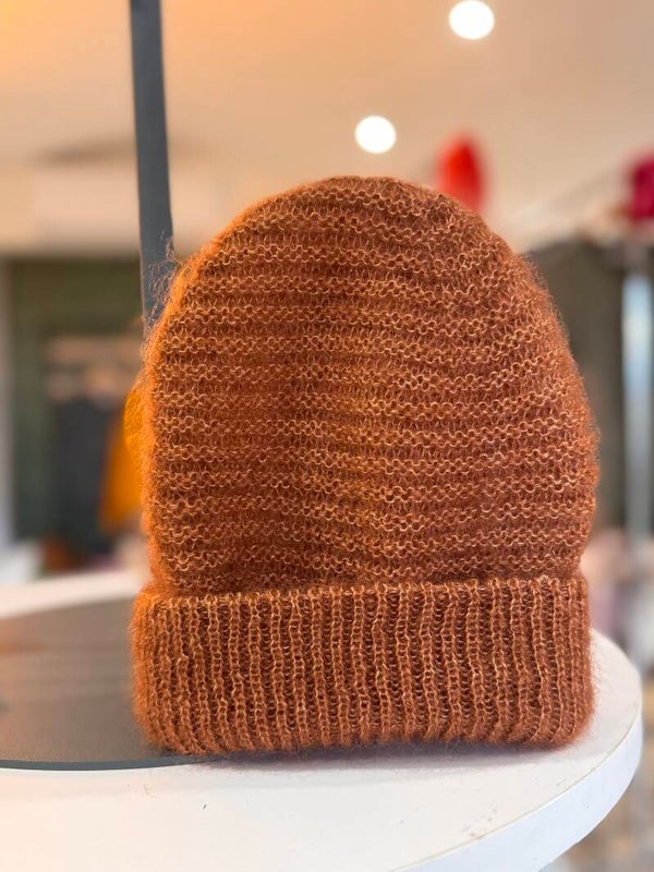 Bonnet homme mohair et soie