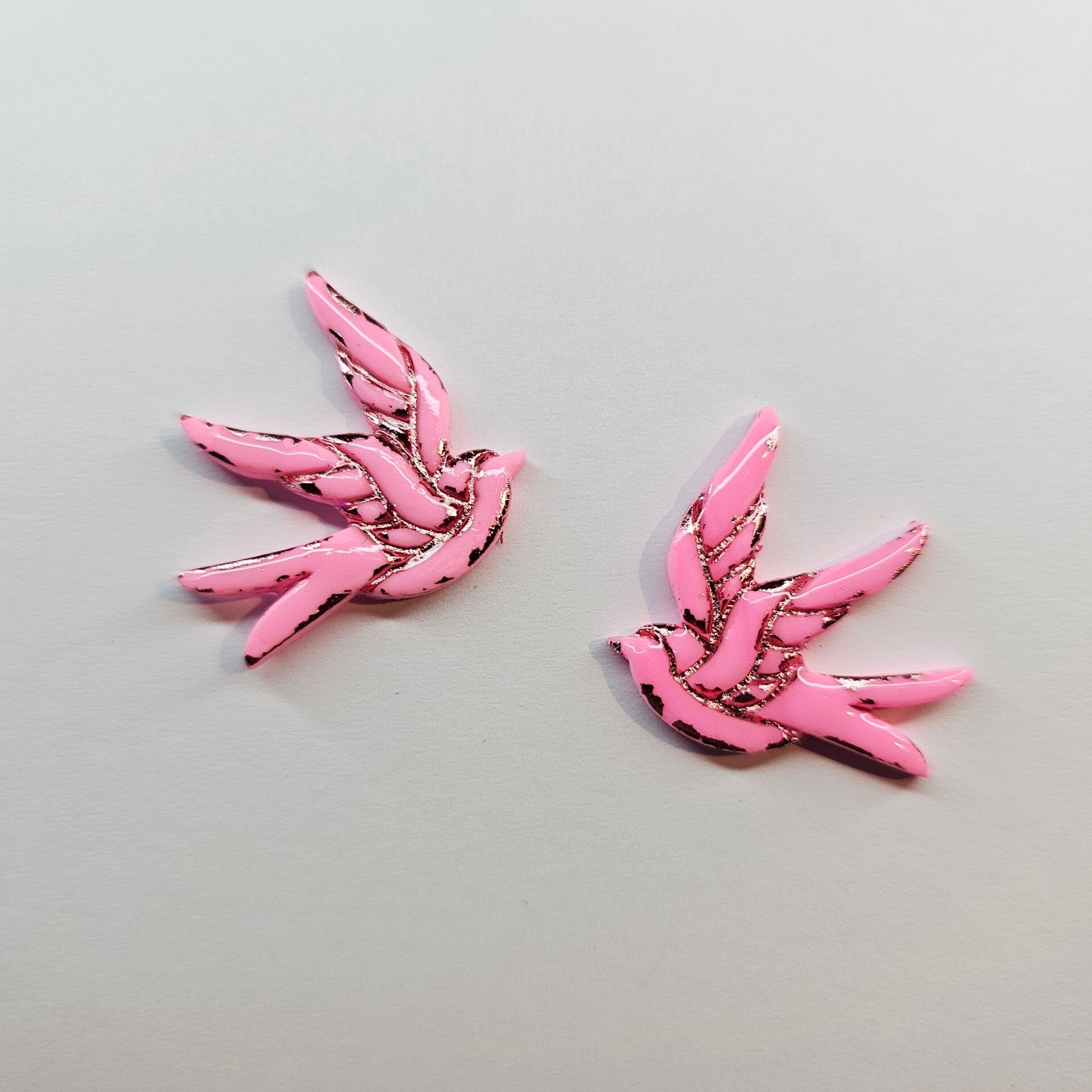 BO Hirondelles vieux rose