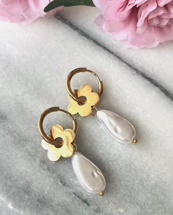 Pearl gold flower